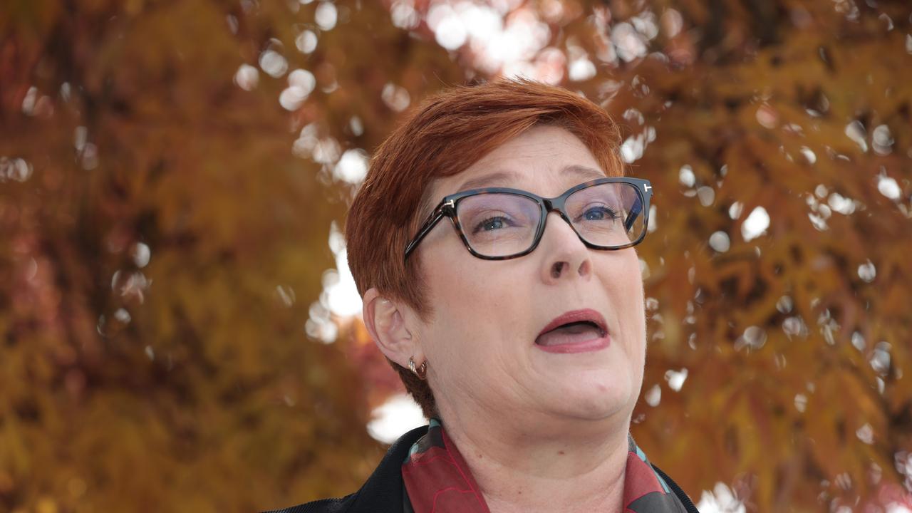 Marise Payne would not elaborate on the person’s death. Picture: NCA NewsWire / Gary Ramage