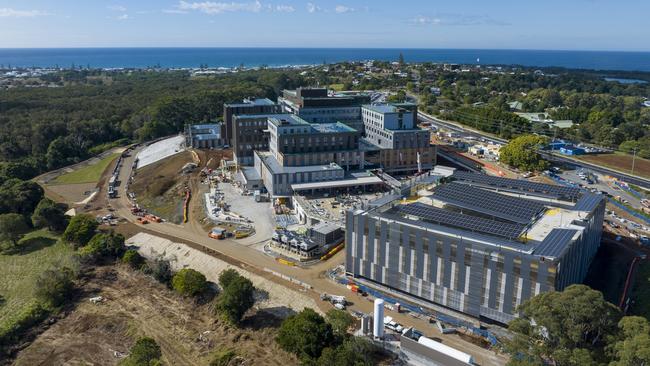 Construction on Tweed Valley Hospital in July. Picture: Supplied