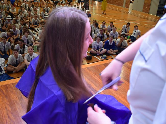 Year 12 students at Loreto College 'Rocked the Chop' for the Cancer Council's Ponytail Project.