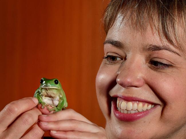 Frog biologist Dr Jodi Rowley is one of the UNSW speakers at this year’s Sydney Science Festival . Picture: Bianca De Marchi