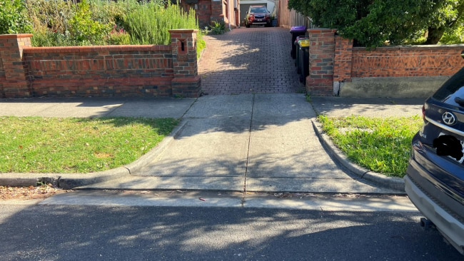 Is she blocking this driveway? Image: Facebook