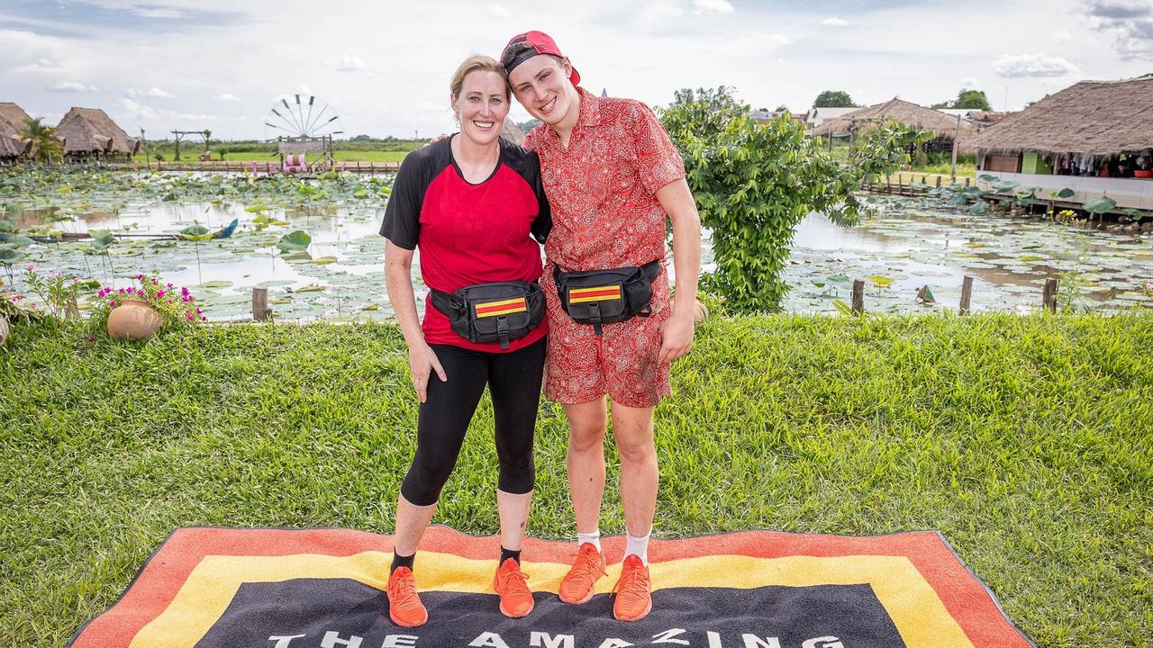 Jana Pittman and her son Cor left the race last night.