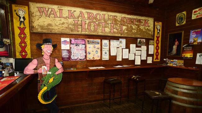 Frank and Debbie Wust own and run the Walkabout Creek Hotel in McKinlay. Picture: Evan Morgan