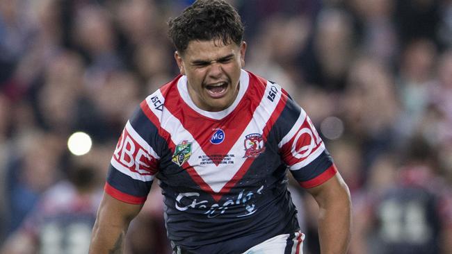 Latrell Mitchell has clinched his first Kangaroos Test jumper. Picture: AAP