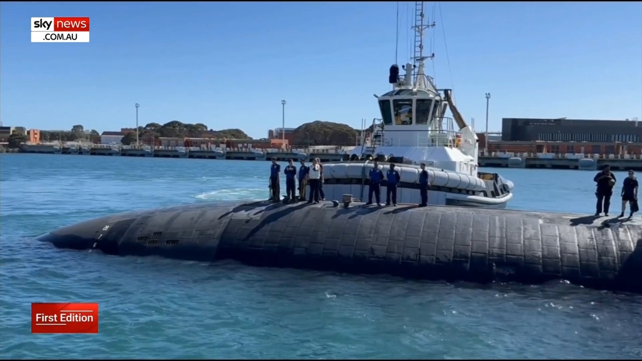 US nuclear-powered submarine docks in Perth in AUKUS initiative