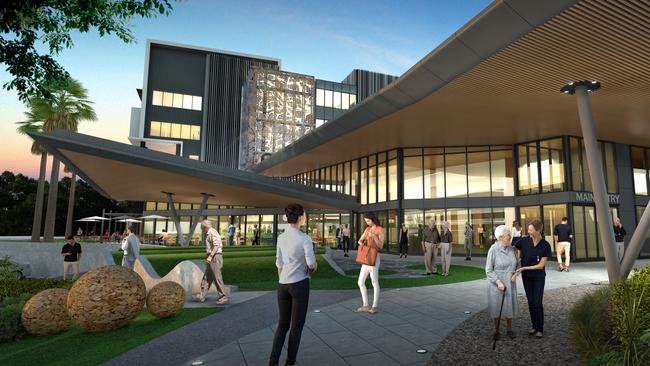 Artist impressions of the $200m stage two redevelopment of Hornsby Hospital. 