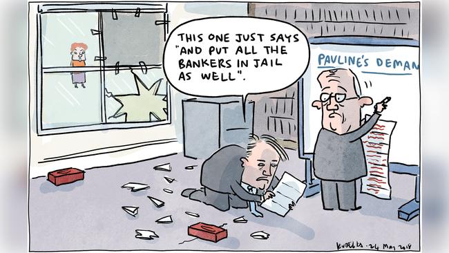 Jon Kudelka Letter Cartoon for 24-05-2018. Version: Letters Cartoon  (1280x720 - Aspect ratio preserved, Canvas added)COPYRIGHT: The Australian's artists each have different copyright agreements in place regarding re-use of their work in other publications.Please seek advice from the artists themselves or the Managing Editor of The Australian regarding re-use.