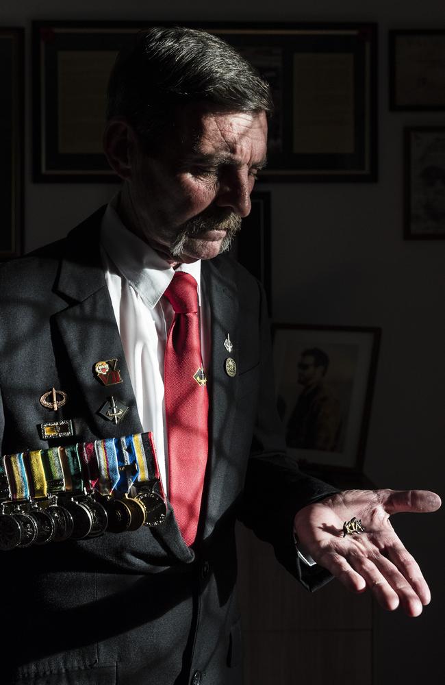 Ray Palmer, the father of the late Commando Scott Palmer, said “a majority” were “getting crucified by a very small minority”. Picture: News Corp