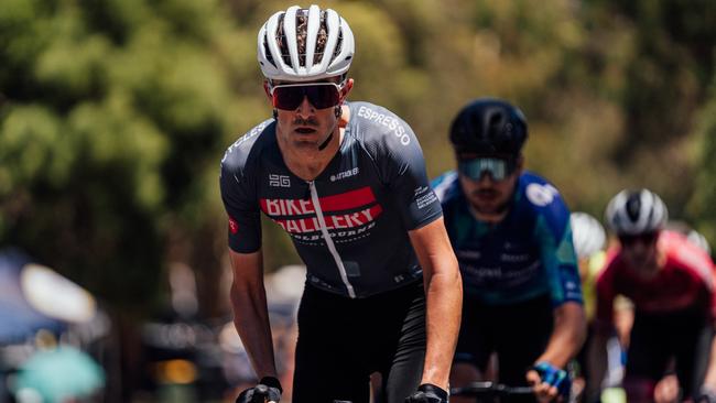 Whelan led out a string of some of both the nation’s and the world’s best cyclists as the first step of his 2023 campaign for a new contract found its way along the roads of Ballarat. Picture: ZW Photography/AusCycling.