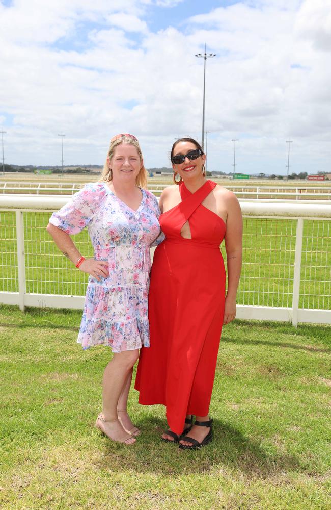 Miranda Boyde and Leonie at the Pakenham Cup. Picture: Brendan Beckett