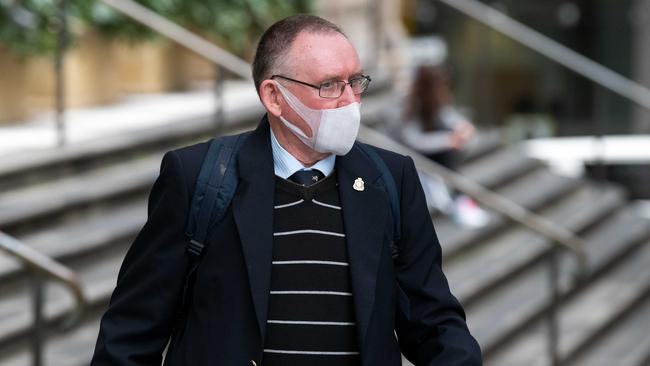 Roger Allenby Higgins leaves Downing Centre Courts in Sydney. Picture: NCA NewsWire/Bianca De Marchi