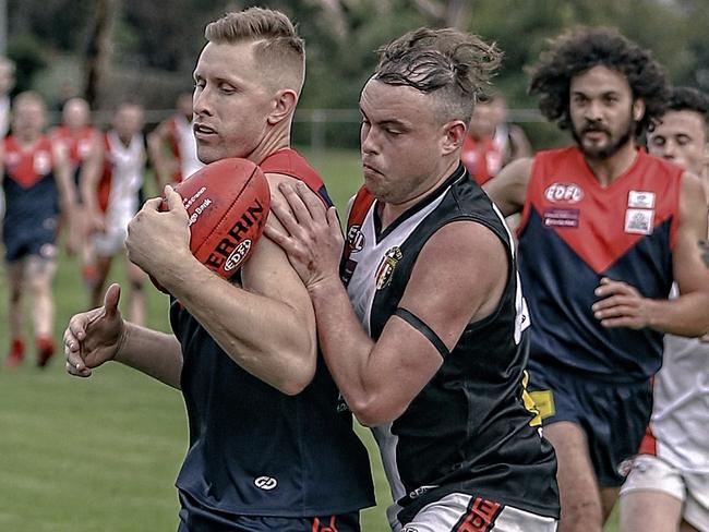 Shaun McKernan was again an impressive performer for Tullamarine. Photo: Aaron Cook.