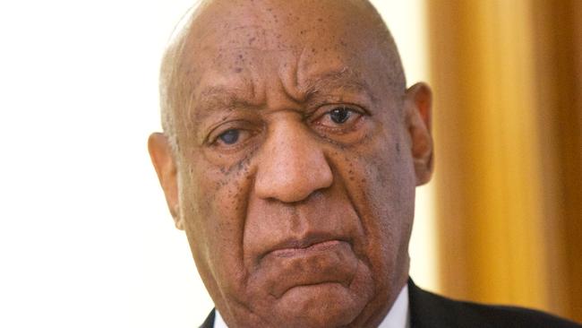 Actor and comedian Bill Cosby reacts while being notified a verdict was in in his sexual assault retrial, Thursday, April, 26, 2018, at the Montgomery County Courthouse in Norristown, Pa. A jury convicted the "Cosby Show" star of three counts of aggravated indecent assault on Thursday. The guilty verdict came less than a year after another jury deadlocked on the charges.  (Mark Makela/Pool Photo via AP)