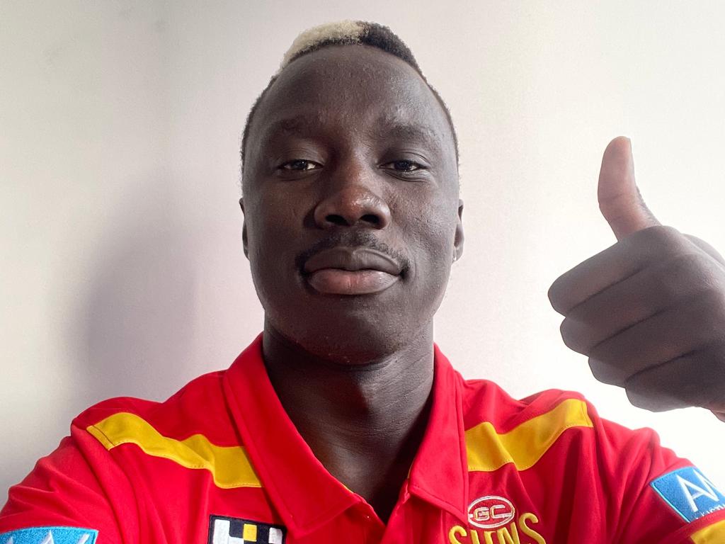 Mabior Chol in his new colours.