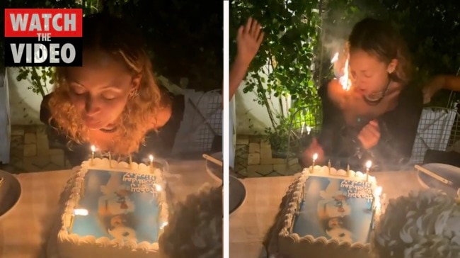 Nicole Richie’s hair catches fire during birthday celebration