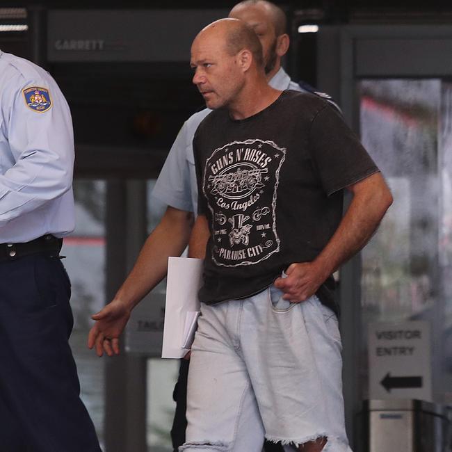 James Lafferty, 47, leaving Sydney Police Station in Surry Hills.