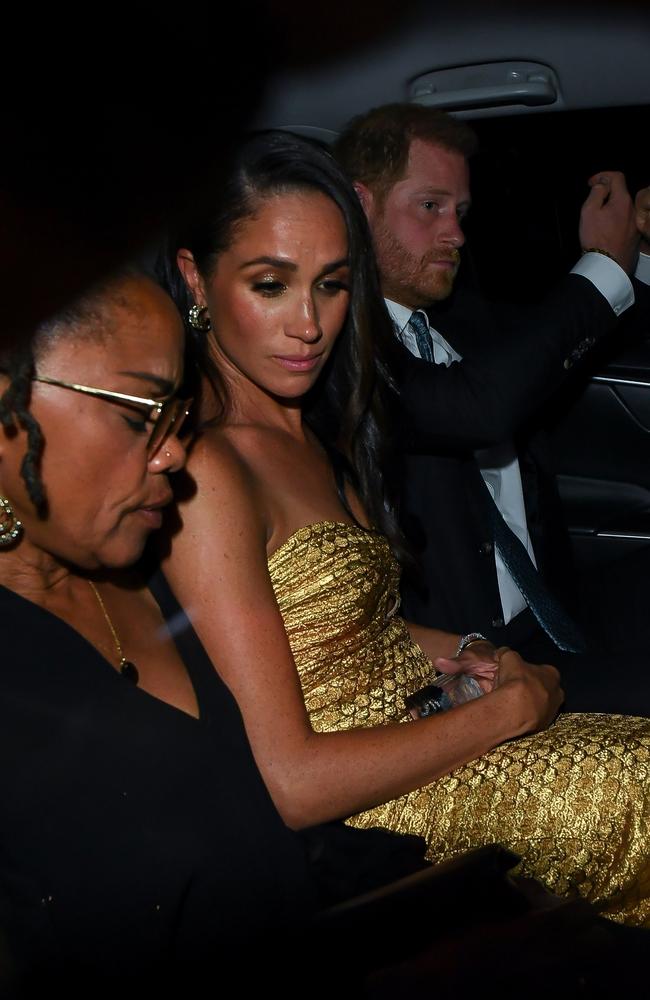 The couple left the Ms. Foundation Women of Vision Awards with Meghan’s mother Doria Ragland when the alleged car chase unfolded. Picture: BACKGRID