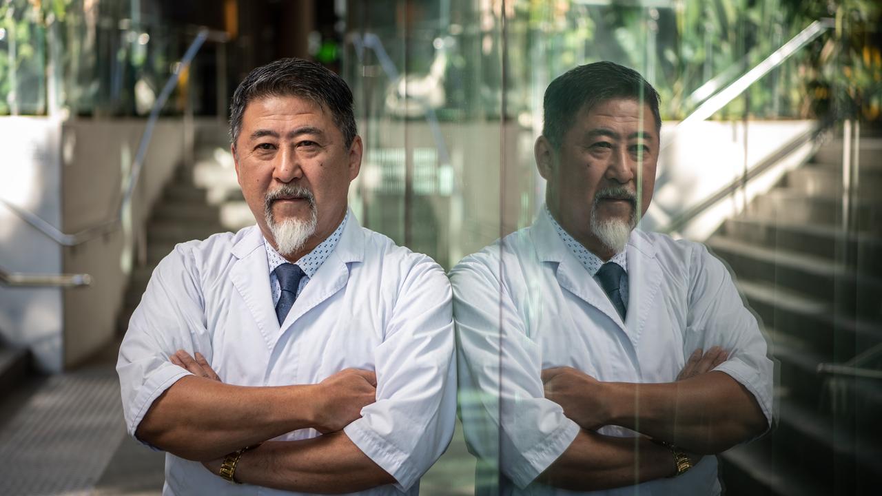 Chef Takashi Nami outside his new restaurant Takashiya which will sit at the base of the Emporium Hotel on Grey Street. Picture: Brad Fleet