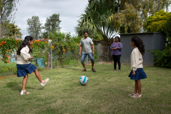 Nadesalingam family back home in Biloela