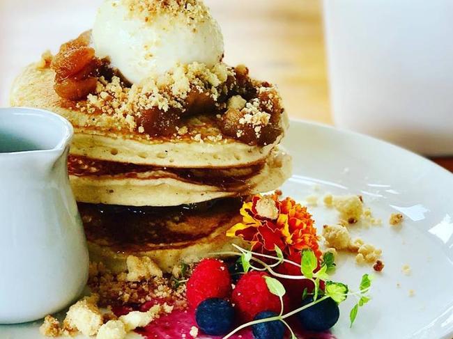 The Colour Nine, came in no.5 for Brisbane’s best breakfast. Their pancake stack always works a treat. Picture: thecolourninecafe/Facebook