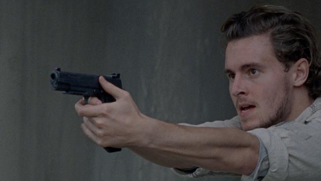 Callan McAuliffe stars in season 8 of The Walking Dead on Foxtel's FX channel. Picture: Supplied/FX