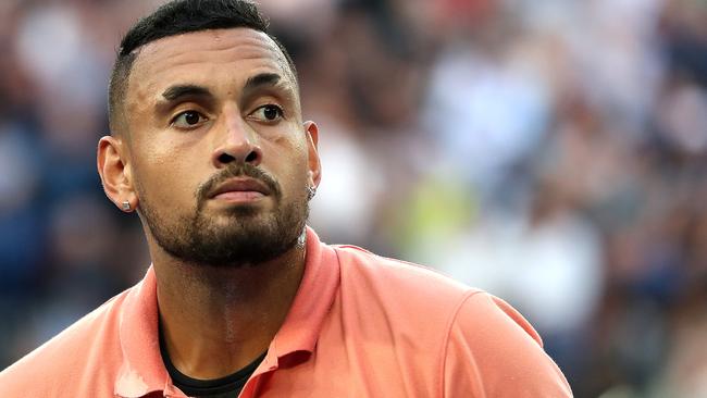 Nick Kyrgios has won over new admirers with his performance against Rafael Nadal. Picture: Graham Denholm/Getty Images