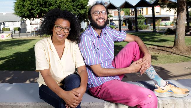 Greens’ Gabba Ward Councillor Trina Massey (left) took over from Jonathan Sriranganathan after he stepped down from Brisbane City Council in March. Picture: Steve Pohlner.