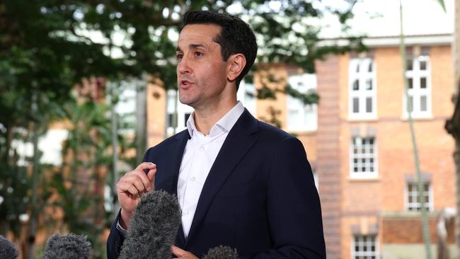 Leader of the LNP David Crisafulli slams Premier Steven Miles for weighing in on the ‘close your legs’ stoush. Photo: David Clark