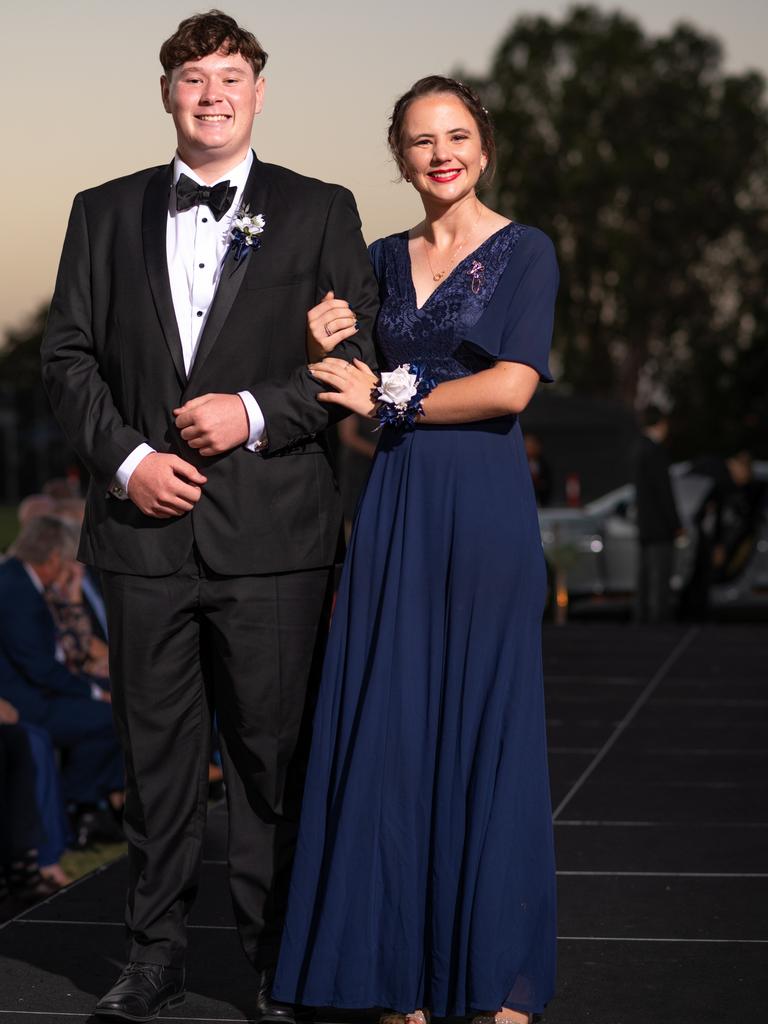 Sam Walker and Kaytlin Childs at the 2024 Rockhampton Grammar School formal.