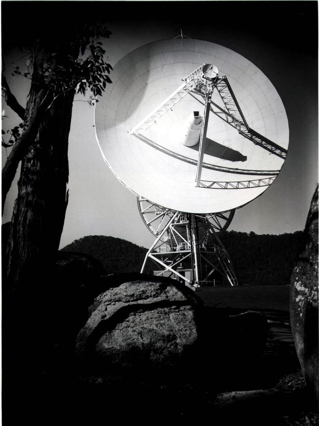 The satellite from 19 December 1969 Honeysuckle Creek tracking station.