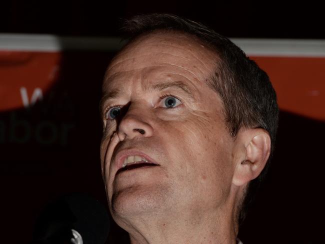 Opposition Leader Bill Shorten on the hustings yesterday in Perth / Picture: AAP