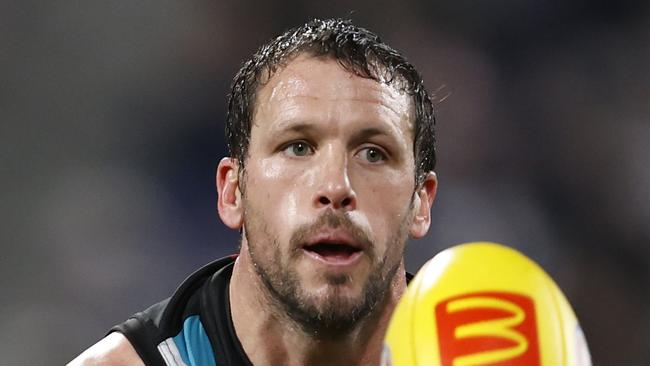 Travis Boak concedes he might have played his last game for Port Adelaide. Picture: Darrian Traynor/AFL Photos/via Getty Images