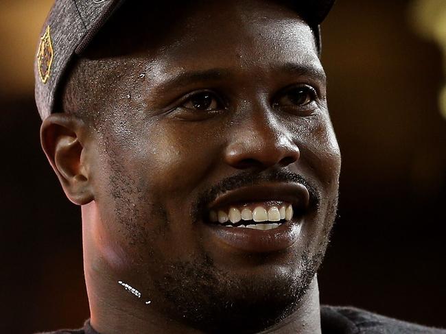 SANTA CLARA, CA - FEBRUARY 07: Super Bowl MVP Von Miller #58 of the Denver Broncos celebrates with the Vince Lombardi Trophy after winning Super Bowl 50 at Levi's Stadium on February 7, 2016 in Santa Clara, California. The Broncos defeated the Panthers 24-10. Patrick Smith/Getty Images/AFP == FOR NEWSPAPERS, INTERNET, TELCOS & TELEVISION USE ONLY ==