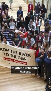 Pro-Palestine protesters storm UQ campus