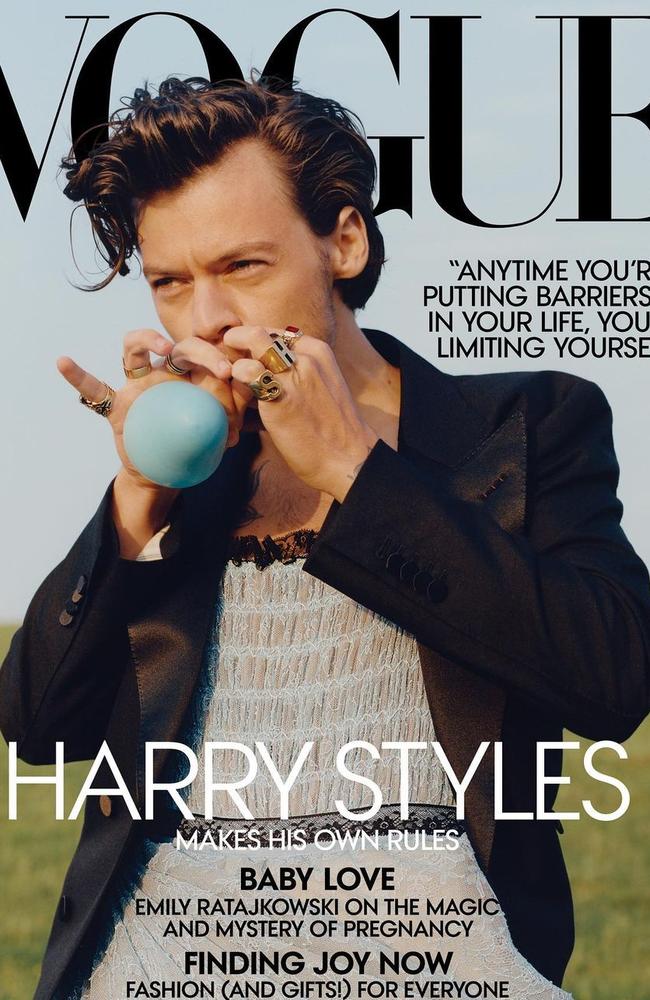 Billy Porter claims Harry Styles was chosen for the cover because “he’s white and he’s straight”. Picture: Vogue