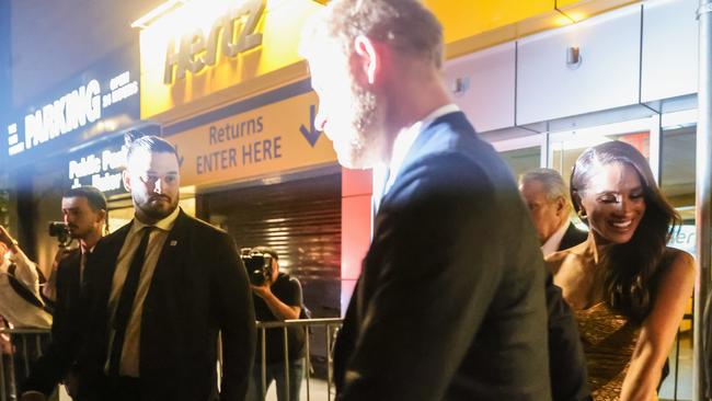 The Duke and Duchess of Sussex, Prince Harry and Meghan Markle, leaving the Ms. Foundation for Women and feminist movements ceremony in New York before a reported paparazzi care chase. Picture: Selcuk Acar/Anadolu Agency via Getty Images