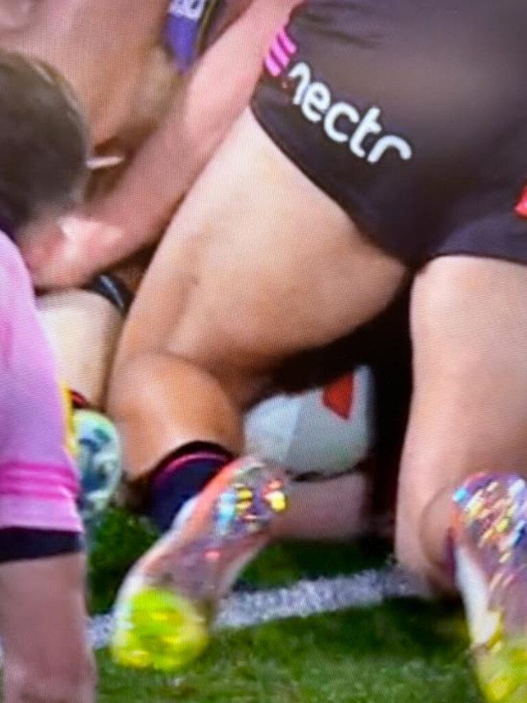 However, the NRL showed there was an arm under the ball.