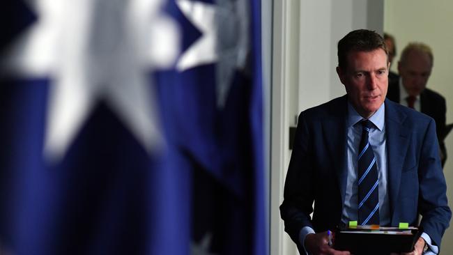 Attorney-General Christian Porter at Parliament House in Canberra on Wednesday. Picture: Getty Images