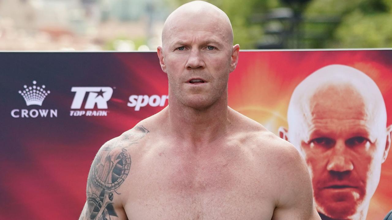 Barry Hall looks ripped at the weight in on Thursday.
