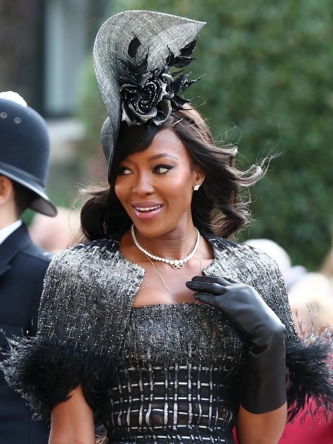 Supermodel Naomi Campbell arrives in style. Picture: Getty