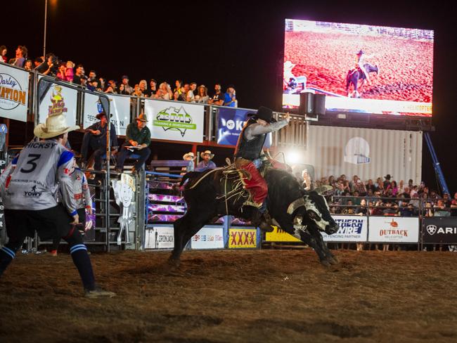 All the action at the sold-out 50th iteration of the Noonamah Tavern and Rodeo. Picture: Pema Tamang Pakhrin