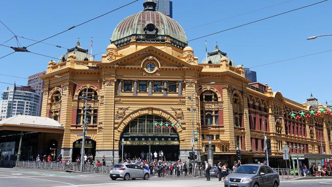 Melbourne’s Flinders Street station but is in desperate need of an overhaul. Picture: Mark Stewart