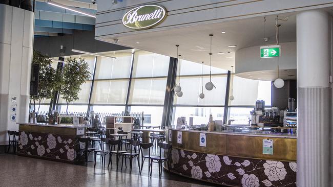 Brunetti cafe at Melbourne Airport’s T4 terminal. Picture: Aaron Francis