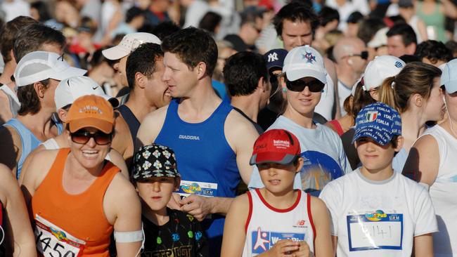 Competitors at the start line in 2009. Picture Braden Fastier