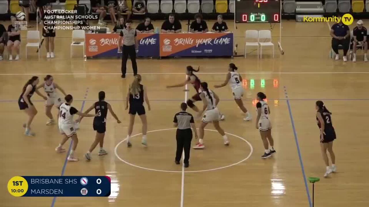 Replay: Brisbane SHS v Marsden SHS (Women Champ QF) - 2024 Basketball Australia Schools Championships Day 3