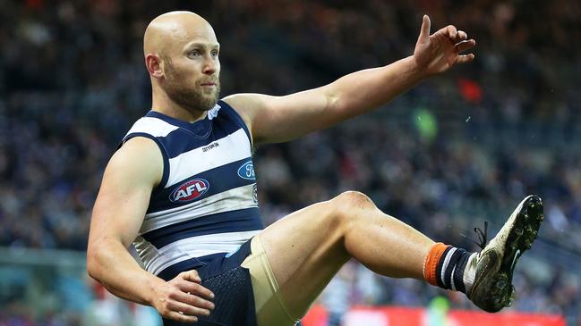 Gary Ablett was sore but able to return and have an impact. Pic: AAP