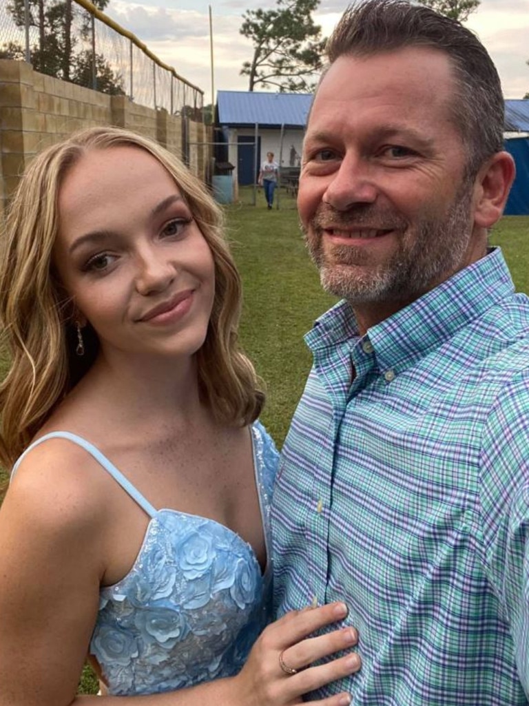 Addison and her father Shane. Picture: Facebook / Shane Bethea