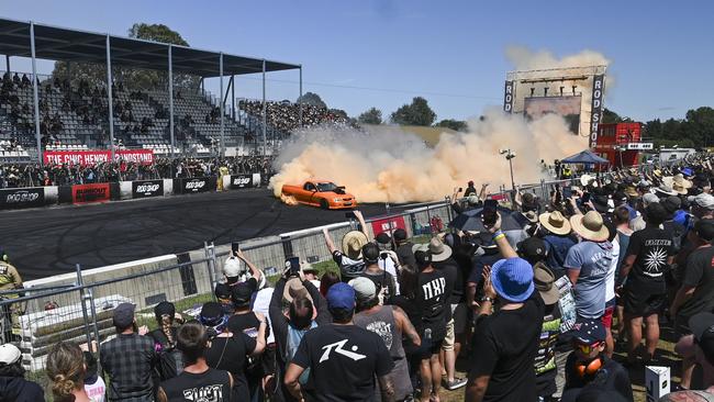 Among the events was the Burnout Masters. Picture: NCA NewsWire / Martin Ollman