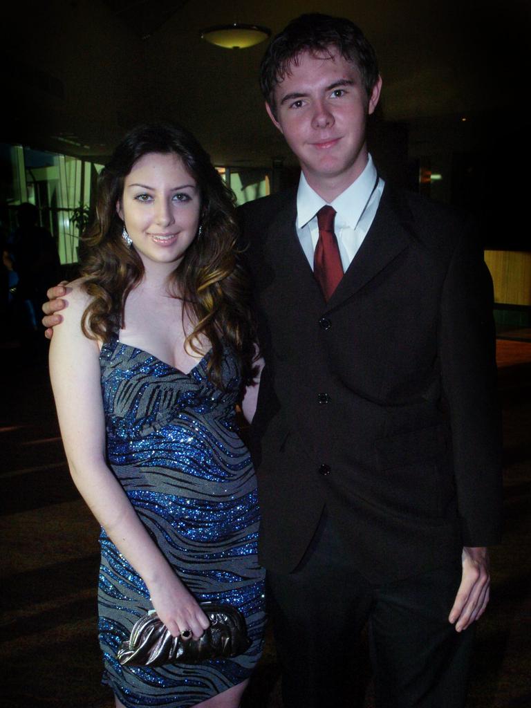 Alexia Blair and Jamie Owen at the 2009 Our Lady of the Sacred Heart Catholic College formal at the Alice Springs Convention Centre. Picture: NT NEWS