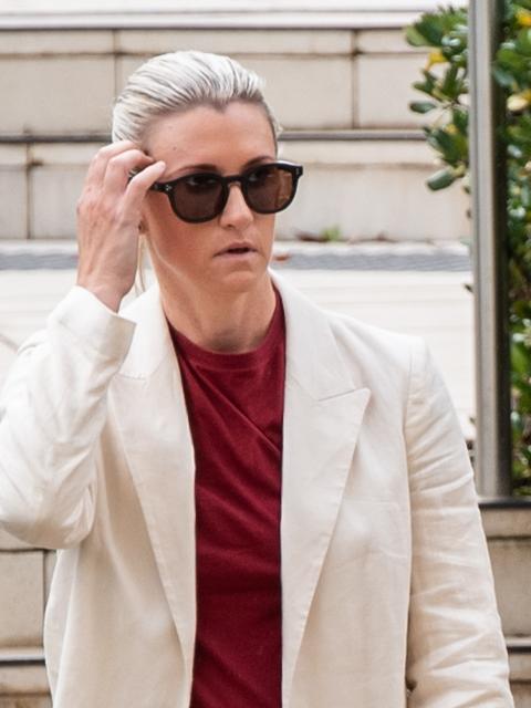 Police Inspector Amy Scott — who ended the attack - at The Coroners Court on Wednesday. Picture: NewsWire / Monique Harmer
